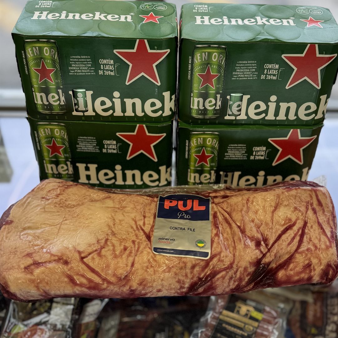 4 cxs de Heineken 1 contra file pul pro