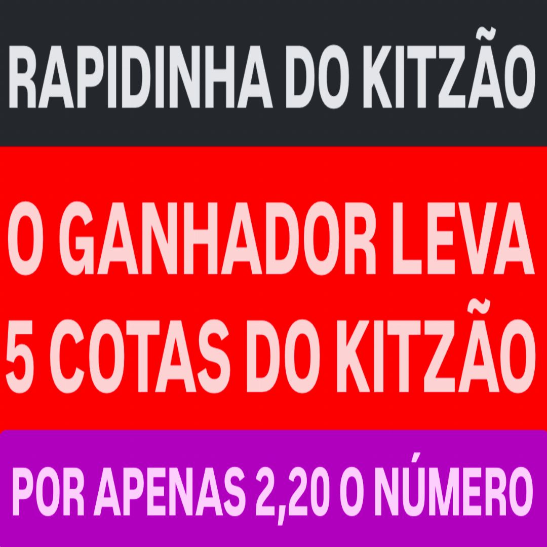 Rapidinha valendo 5 números da rifa do kitzao
