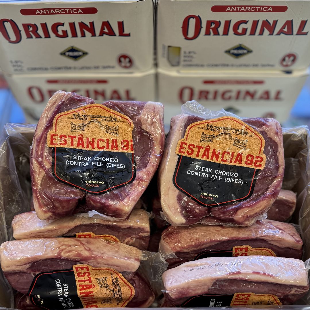 10 pct steak de chorizo mais 4 cxs de original