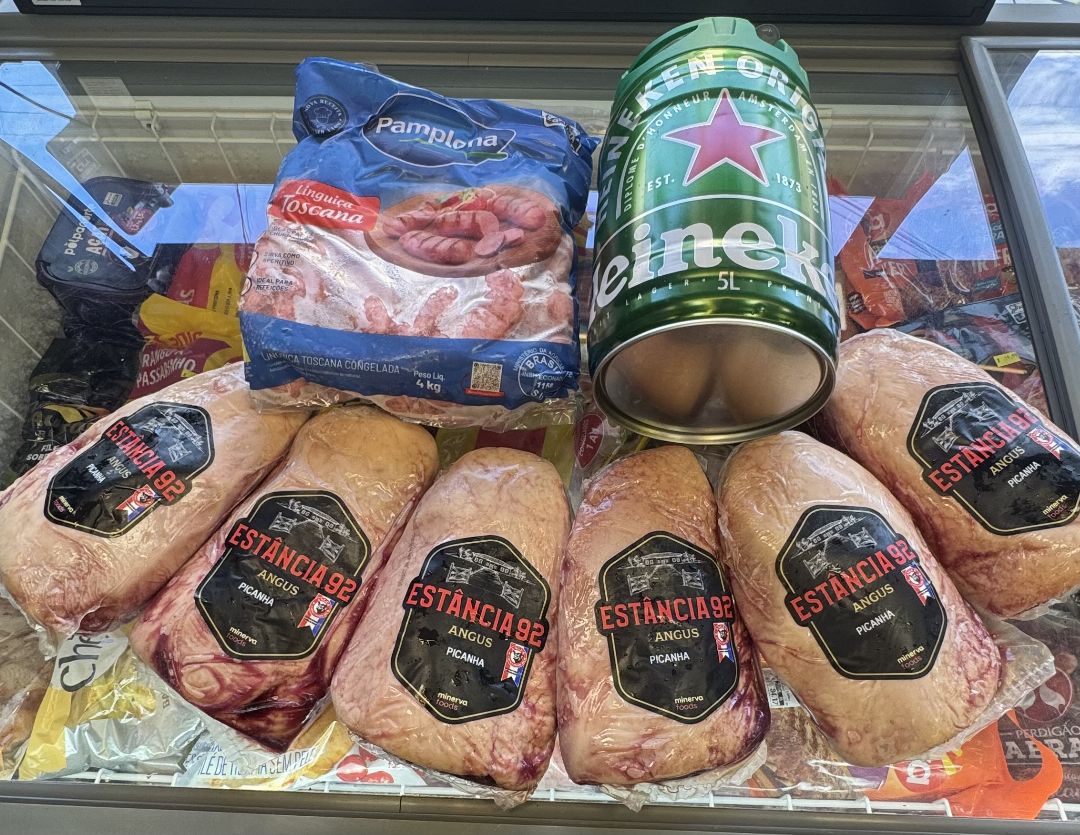 6 picanhas angus mais barril mais linguiça