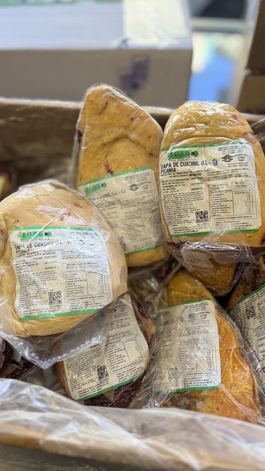 8 peças de picanha argentina egal