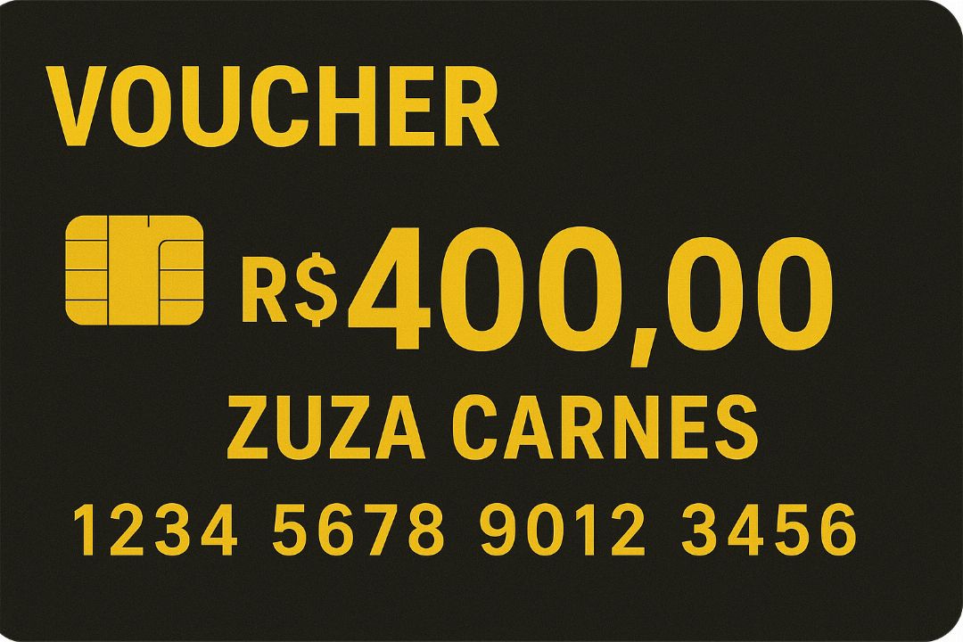 Voucher de 400 pra comprar seu kit no zuza